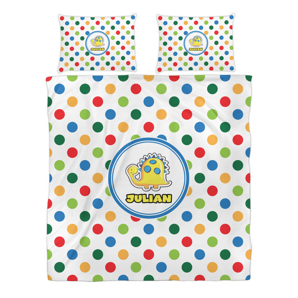 Dots & Dinosaur Duvet cover Set - Queen - Alt Approval