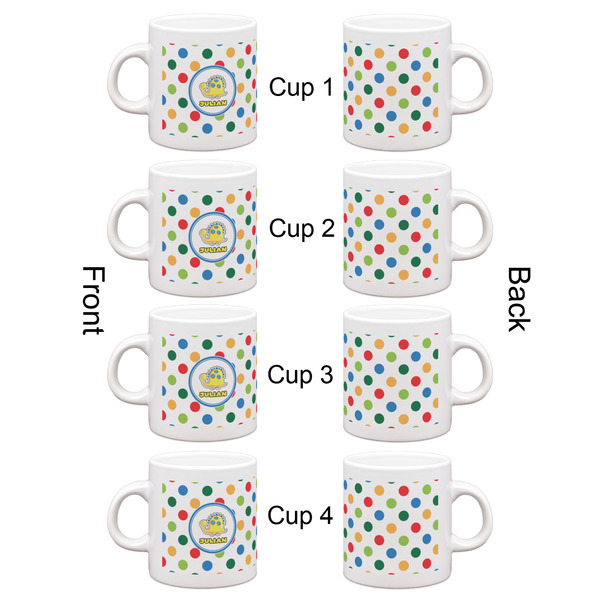 Dots & Dinosaur Espresso Cup Set of 4 - Apvl