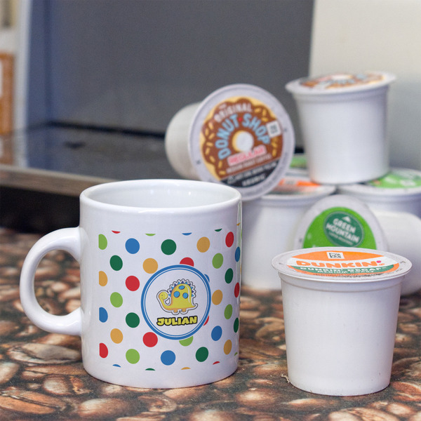 Dots & Dinosaur Espresso Cup - Single Lifestyle