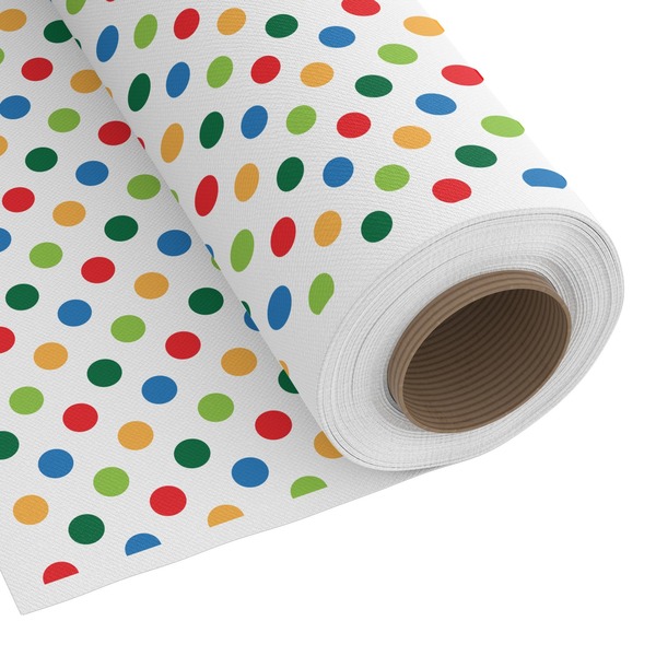 Custom Dots & Dinosaur Fabric by the Yard - PIMA Combed Cotton