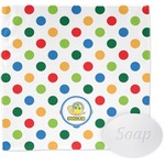 Dots & Dinosaur Washcloth (Personalized)