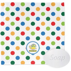 Dots & Dinosaur Washcloth (Personalized)