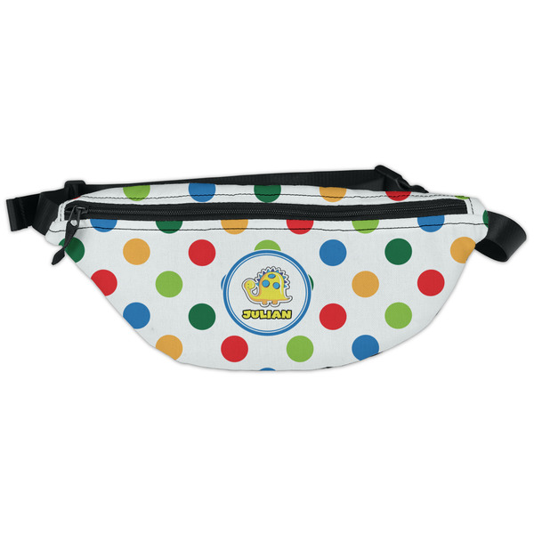 Custom Dots & Dinosaur Fanny Pack - Classic Style (Personalized)