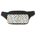 Dots & Dinosaur Fanny Pack - Modern Style (Personalized)