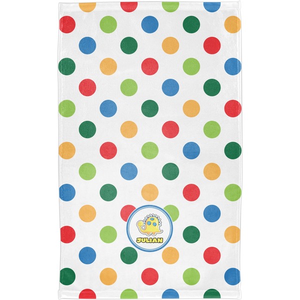 Dots & Dinosaur Finger Tip Towel - Full View