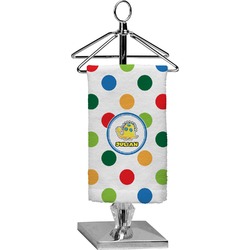 Dots & Dinosaur Finger Tip Towel - Full Print (Personalized)