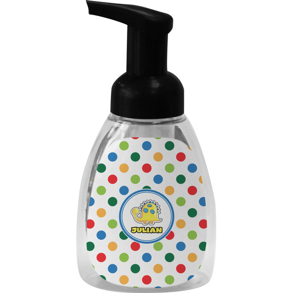 Custom Dots & Dinosaur Foam Soap Bottle (Personalized)