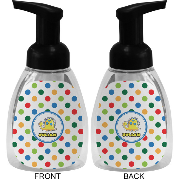 Dots & Dinosaur Foam Soap Bottle (Front & Back)