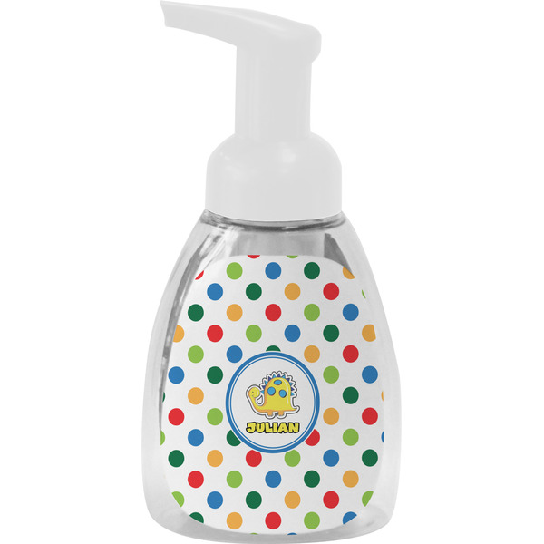 Custom Dots & Dinosaur Foam Soap Bottle (Personalized)