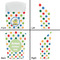 Dots & Dinosaur French Fry Favor Box - Front & Back View