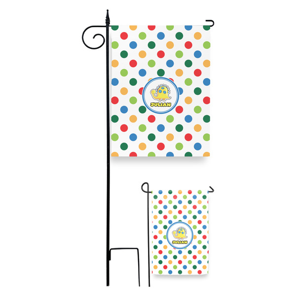 Dots & Dinosaur Garden Flag - PARENT/MAIN