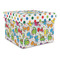 Dots & Dinosaur Gift Box with Lid - Canvas Wrapped - Large (Personalized)