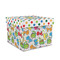 Dots & Dinosaur Gift Box with Lid - Canvas Wrapped - Medium (Personalized)