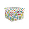 Dots & Dinosaur Gift Boxes with Lid - Canvas Wrapped - Small - Front/Main