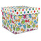 Dots & Dinosaur Gift Boxes with Lid - Canvas Wrapped - X-Large - Front/Main
