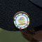 Dots & Dinosaur Golf Ball Marker Hat Clip - Gold - On Hat