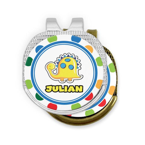 Dots & Dinosaur Golf Ball Marker Hat Clip - PARENT/MAIN