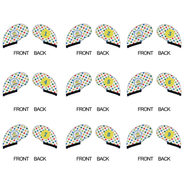 Dots & Dinosaur Golf Club Covers - APPROVAL (set of 9)