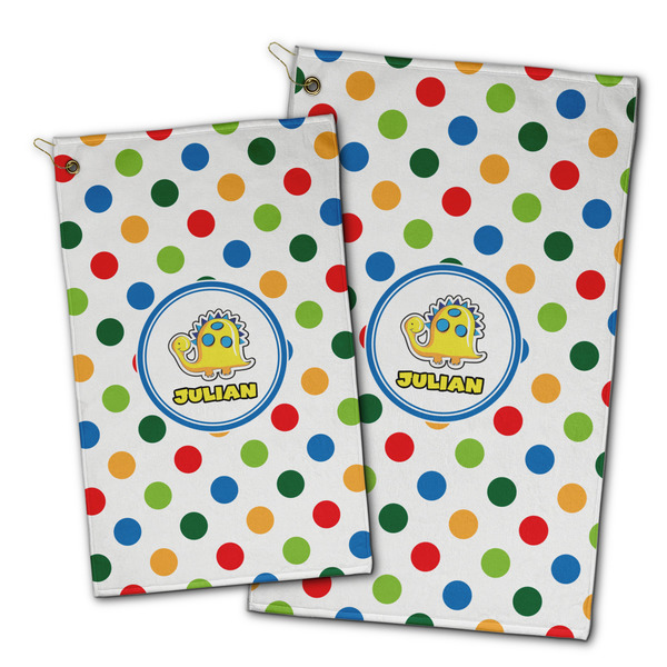 Dots & Dinosaur Golf Towel - PARENT (small and large)
