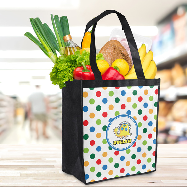 Dots & Dinosaur Grocery Bag - LIFESTYLE