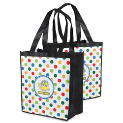 Dots & Dinosaur Grocery Bag (Personalized)