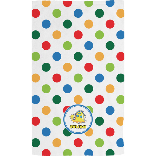 Dots & Dinosaur Hand Towel