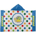 Dots & Dinosaur Kids Hooded Towel (Personalized)