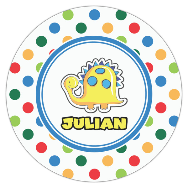 Dots & Dinosaur Icing Circle - Small - Single