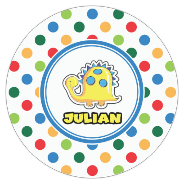 Dots & Dinosaur Icing Circle - XSmall - Single
