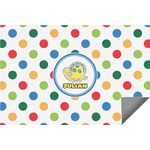 Dots & Dinosaur Indoor / Outdoor Rug - 2'x3' (Personalized)