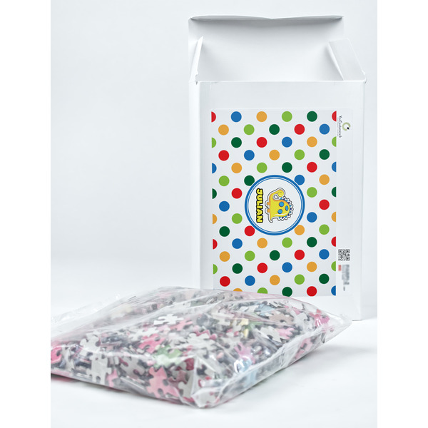 Dots & Dinosaur Jigsaw Puzzle 1014 Piece - Box