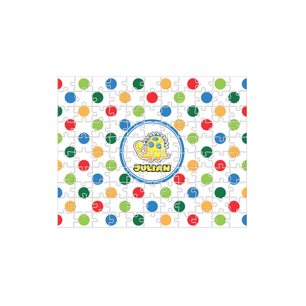 Custom Dots & Dinosaur 110 pc Jigsaw Puzzle (Personalized)
