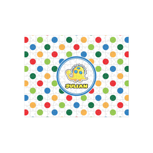 Custom Dots & Dinosaur 252 pc Jigsaw Puzzle (Personalized)