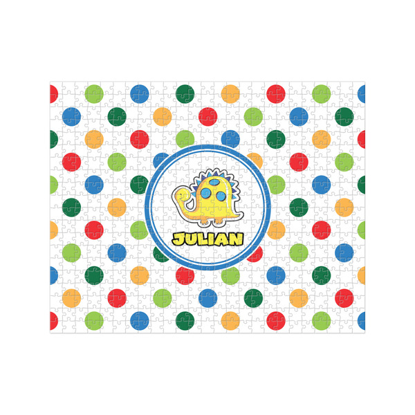 Custom Dots & Dinosaur 500 pc Jigsaw Puzzle (Personalized)