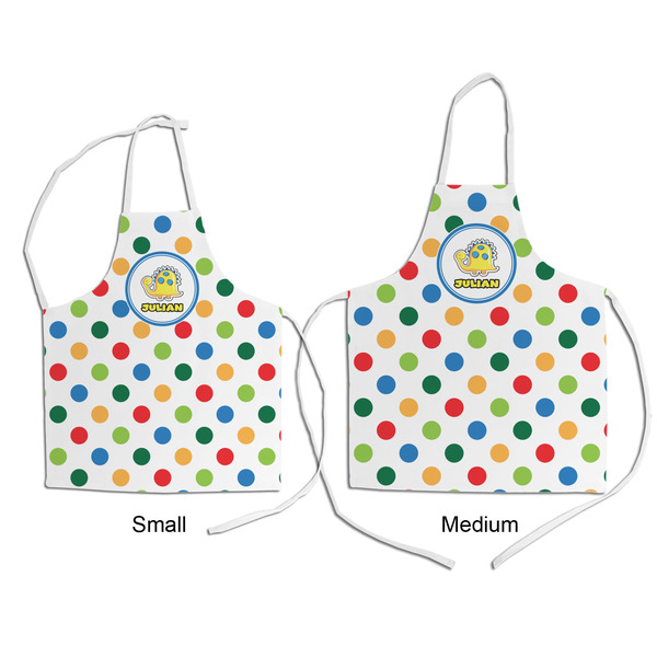 Dots & Dinosaur Kid's Aprons - Comparison