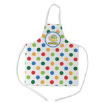Dots & Dinosaur Kid's Apron w/ Name or Text