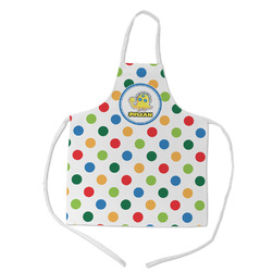 Dots & Dinosaur Kid's Apron - Medium (Personalized)