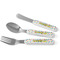 Dots & Dinosaur Kid's Flatware (Personalized)