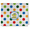 Dots & Dinosaur Kitchen Towel - Poly Cotton w/ Name or Text