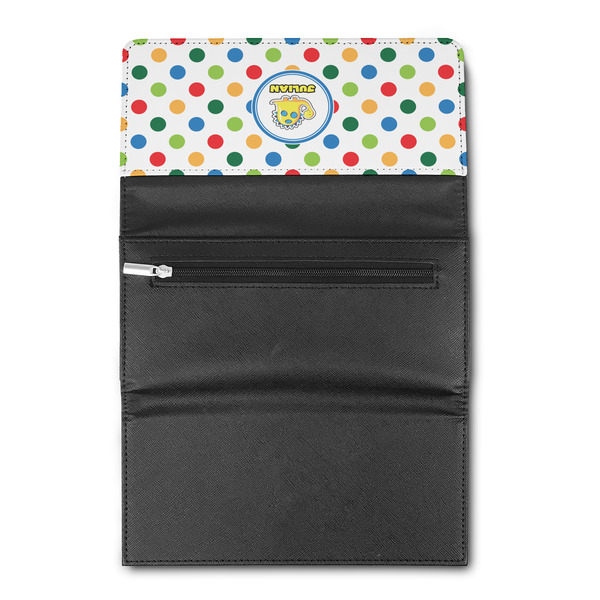 Dots & Dinosaur Ladies Wallet  (Personalized Opt)