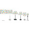 Dots & Dinosaur Lamp Full View Size Comparison