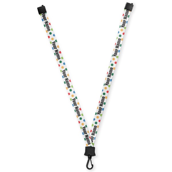 Custom Dots & Dinosaur Lanyard (Personalized)