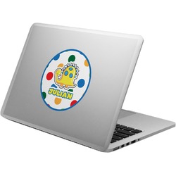 Dots & Dinosaur Laptop Decal (Personalized)