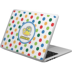 Dots & Dinosaur Laptop Skin - Custom Sized (Personalized)