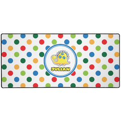 Dots & Dinosaur Gaming Mouse Pad (Personalized)