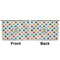 Dots & Dinosaur Large Zipper Pouch Approval (Front and Back)