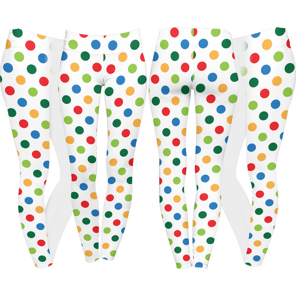 Dots & Dinosaur Leggings Turn Around - Apvl