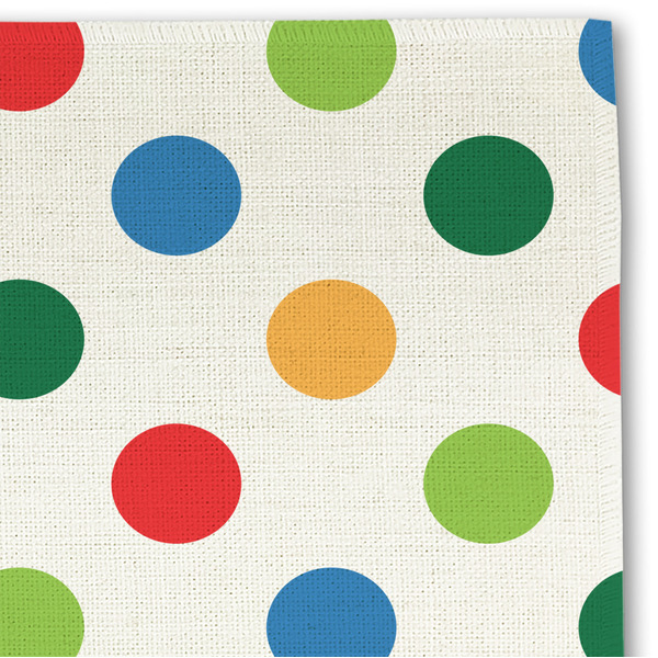 Dots & Dinosaur Linen Placemat - DETAIL