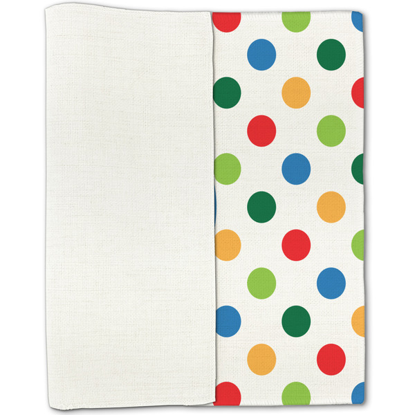 Dots & Dinosaur Linen Placemat - Folded Half