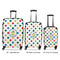 Dots & Dinosaur Luggage Bags all sizes - With Handle